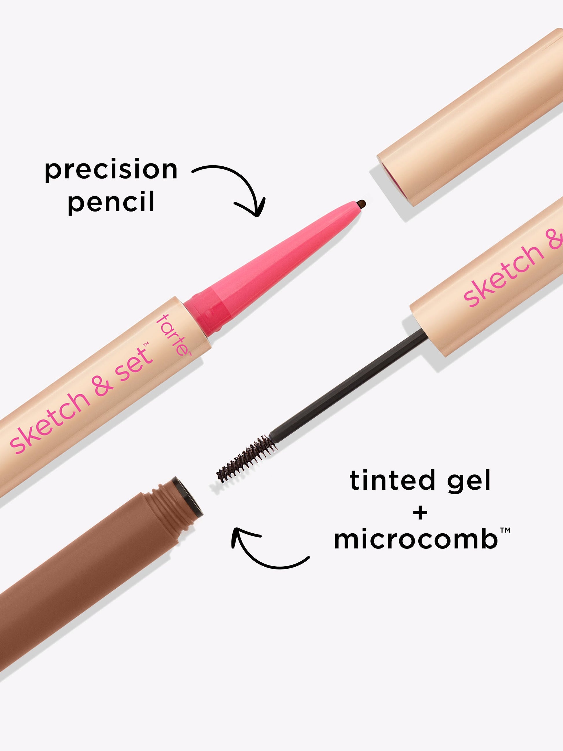 sketch & set™ brow pencil & tinted gel