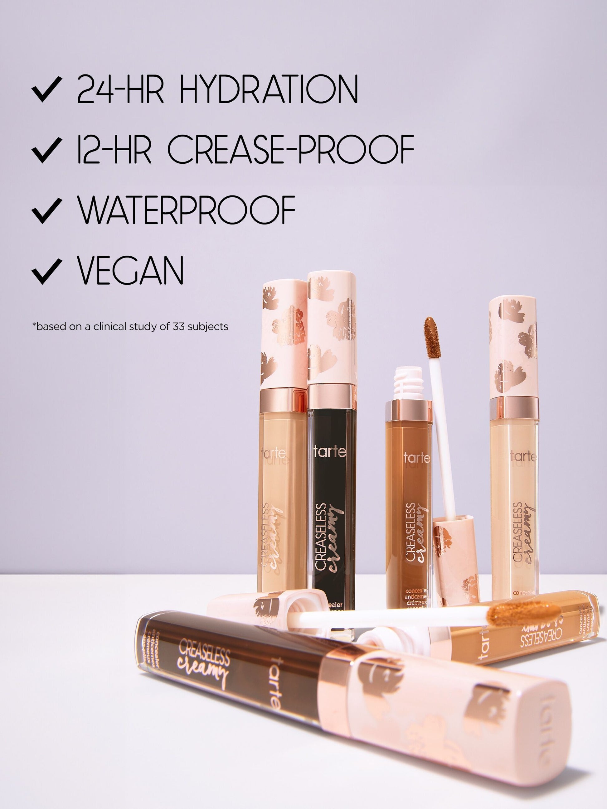 creaseless creamy full-coverage concealer & paw brush duo